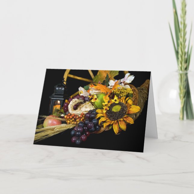Autumn Glow Holiday Card (Front)