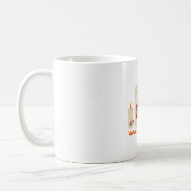 “Autumn Glow in Every Sip – Cosy Fall Coffee Mug” Mug (Left)