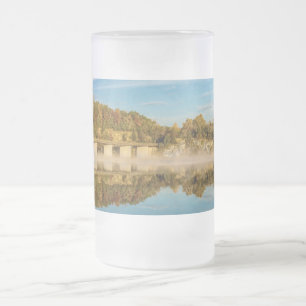 Autumn Glow Lake Springfield Frosted Glass Beer Mu Mug