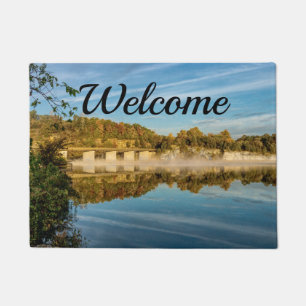 Autumn Glow Lake Springfield Welcome Doormat