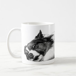 Autumn Glow, Resting Corgi Sketch Coffee Mug