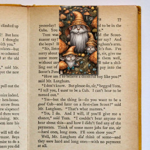 Autumn Gnome Cats Folding Bookmarks Bookmarkers Business Card
