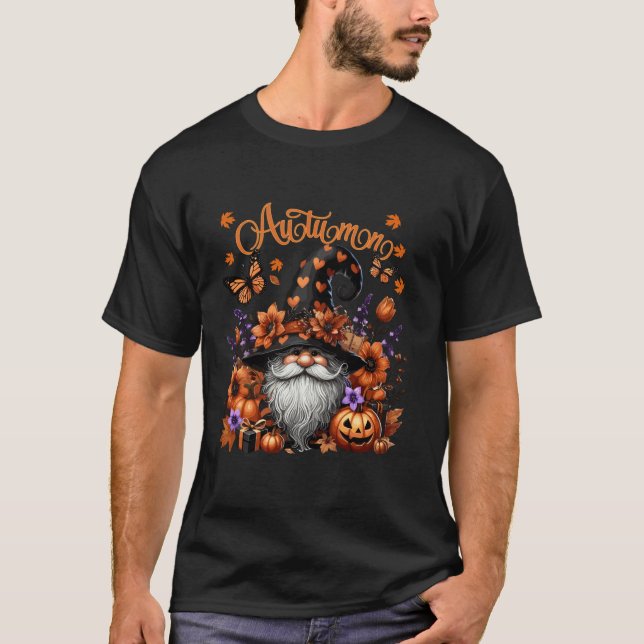 Autumn Gnome Charm  T-Shirt (Front)