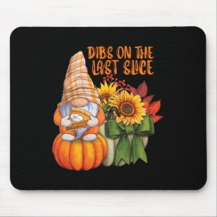 Autumn Gnome Loves Pumpkin Pie Dessert And Fall Fo Mouse Mat