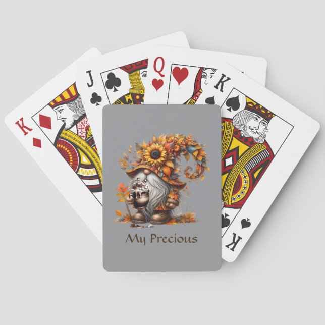 Autumn Gnome Playing Cards (Back)