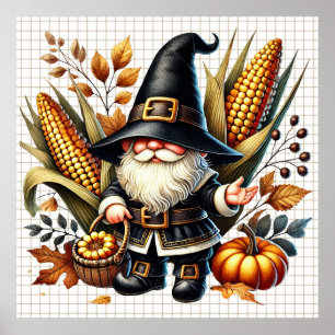 Autumn Gnome Poster
