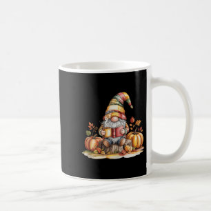 Autumn Gnome Reading Book With Pumpkins Fall Tank Coffee Mug