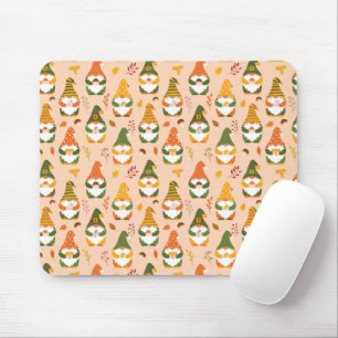 Autumn Gnomes in the Forest Pattern Mouse Mat