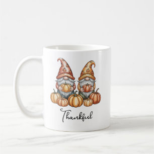 Autumn Gnomes with Pumpkins Cute Fall Thanksgiving Coffee Mug