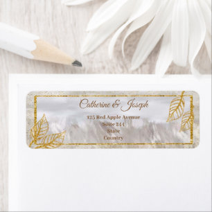 Autumn Gold Chestnut Leaves Wedding