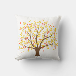 Autumn Gold Tree Pillow