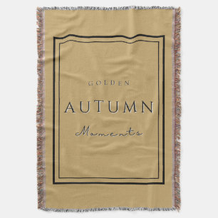Autumn Golden Moments Blanket–Cosy Fall Home Throw Blanket