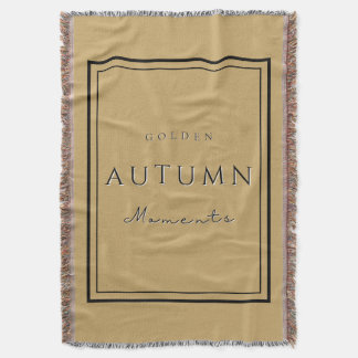 Autumn Golden Moments Blanket–Cosy Fall Home Throw Blanket