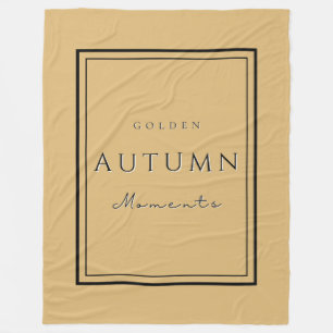 Autumn Golden Moments Fleece Blanket–Cosy Fall Blanket