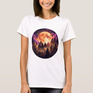 Autumn Golden Moon Forest Women’s T-Shirt
