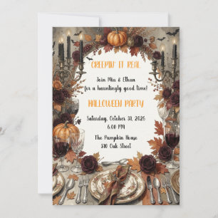 Autumn Gothic Dinner Party Invitation