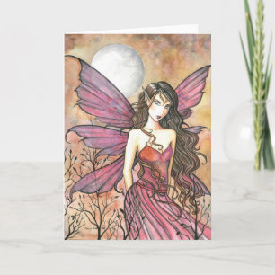 Autumn Gothic Fairy Card by Molly Harrison
