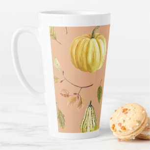 Autumn Gourds Latte Mug