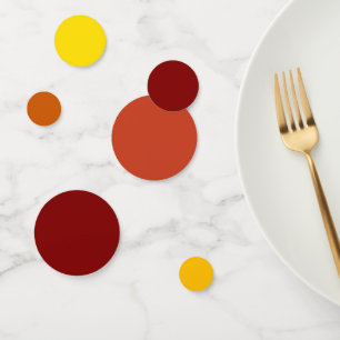 Autumn Gradient Theme Party Table Confetti