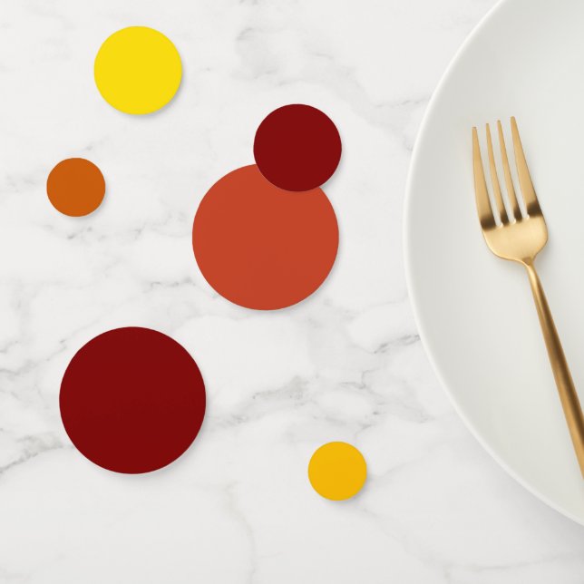 Autumn Gradient Theme Party Table Confetti  (Group)
