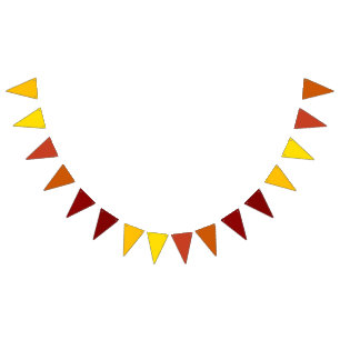 Autumn Gradient Theme Triangular  Bunting