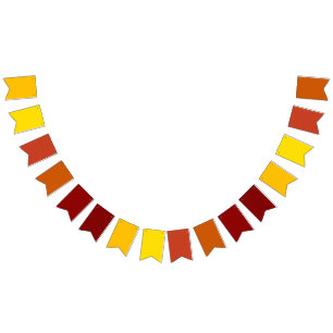 Autumn Gradient Theme Triangular Bunting