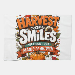 Autumn Graphic Tee Thanksgiving Shirt Cosy Fal Tea Towel