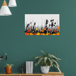 Autumn Grass Poster