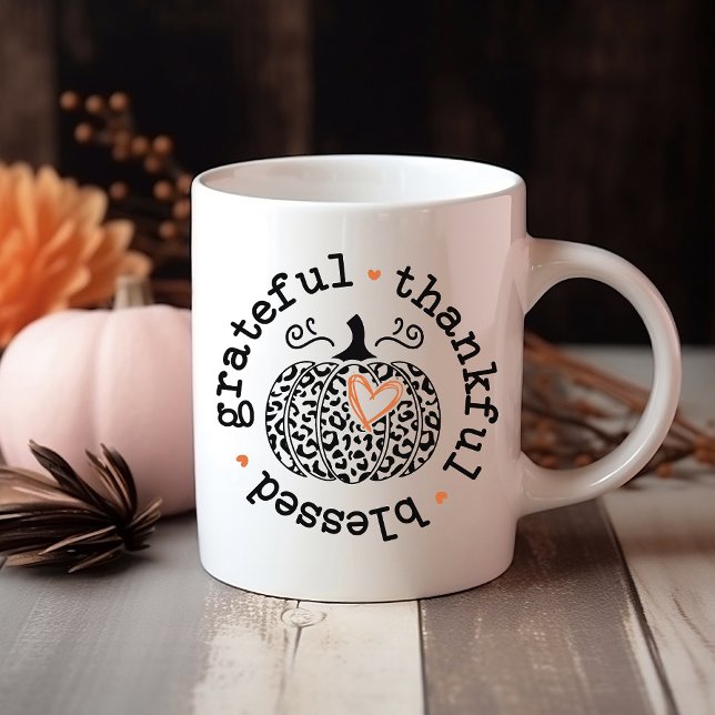 Autumn, Grateful, Thankful, Blessed Coffee Mug (Creator Uploaded)