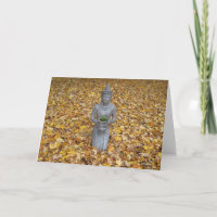 Autumn Gratitude Card - Thai Statue