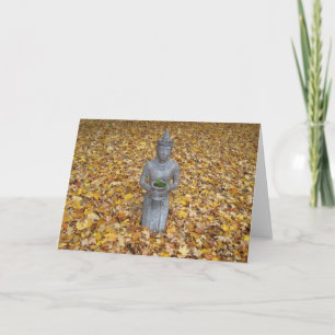 Autumn Gratitude Card - Thai Statue