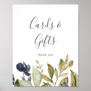 Autumn Greenery Cards and Gifts Sign