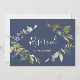 Autumn Greenery   Navy Reserved Sign