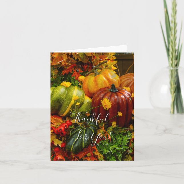 Autumn Grouping Thankful For You Cards (Front)