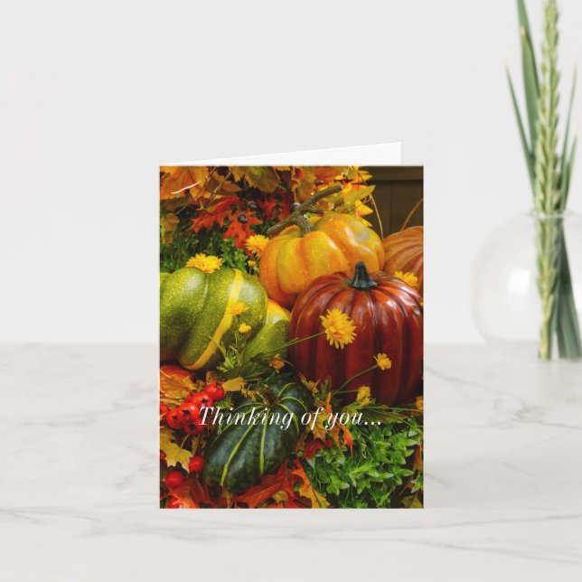 Autumn Grouping Thinking Of You Card (Front)