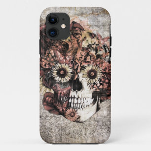 Autumn Grunge Ohm Skull iPhone 11 Case