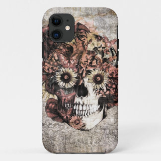 Autumn Grunge Ohm Skull iPhone 11 Case