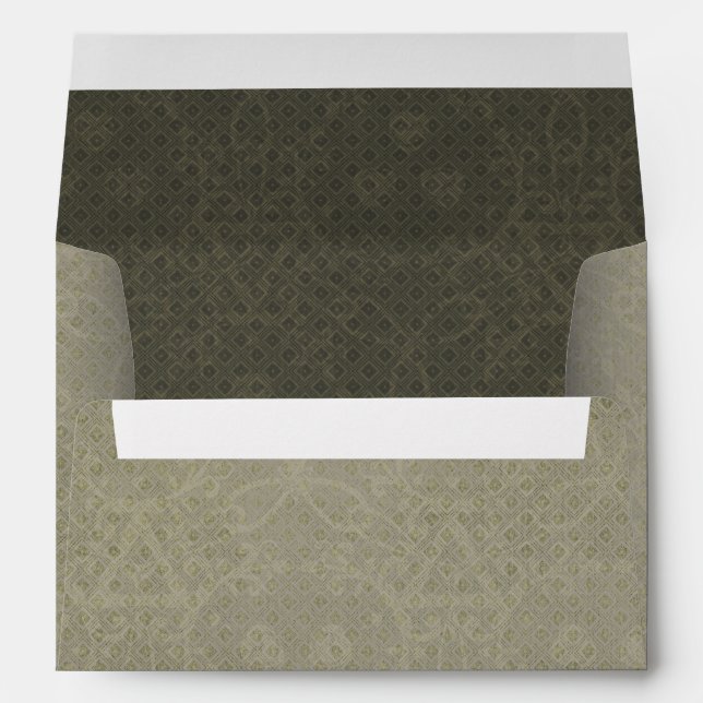 Autumn Halloween Antique Sage Envelope (Back (Bottom))