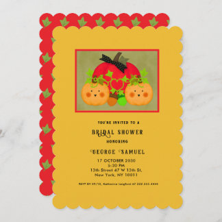 Autumn Halloween Best Bridal Shower Invitation