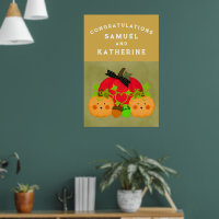 Autumn Halloween Bridal Shower Weeding Congrats