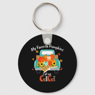 Autumn Halloween Fall My Favourite Pumpkin Call Me Key Ring
