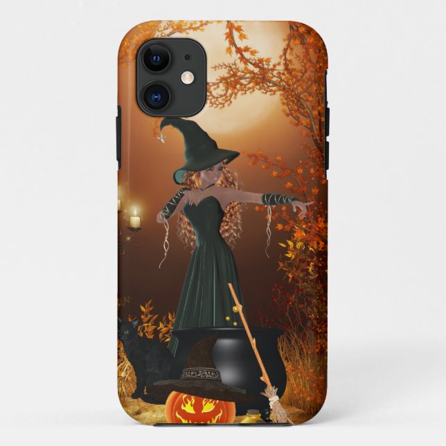 Autumn Halloween Witch Case-Mate iPhone Case (Back)