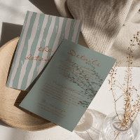 Autumn Hand Written Pinstripes Wedding Details