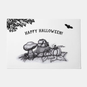 Autumn , Happy Halloween! Doormat