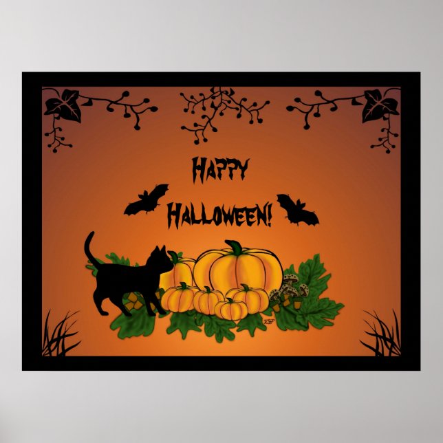 autumn, Happy Halloween ! Poster (Front)