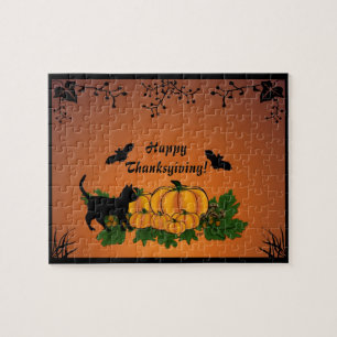 Autumn,  Happy Thanksgiving! Jigsaw Puzzle