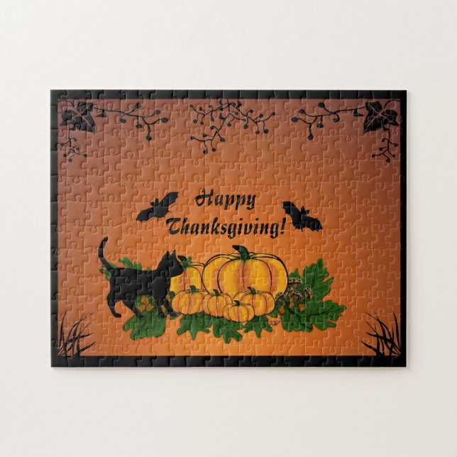 Autumn,  Happy Thanksgiving! Jigsaw Puzzle (Horizontal)