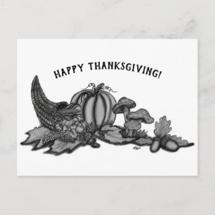 Autumn , Happy Thanksgiving! Postcard