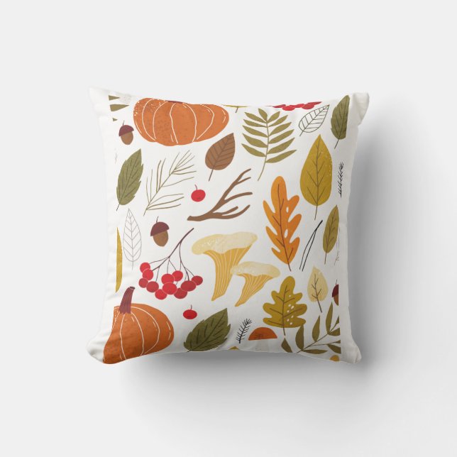 Autumn Harvest Aesthetic Cushion (Front)