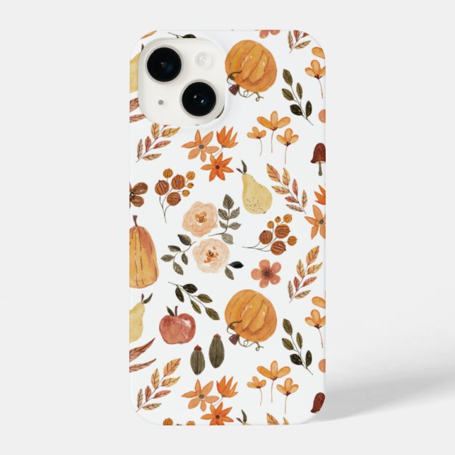 Autumn Harvest Aesthetic iPhone 14 Case  (Back)
